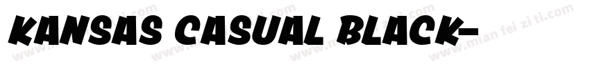 Kansas Casual Black字体转换